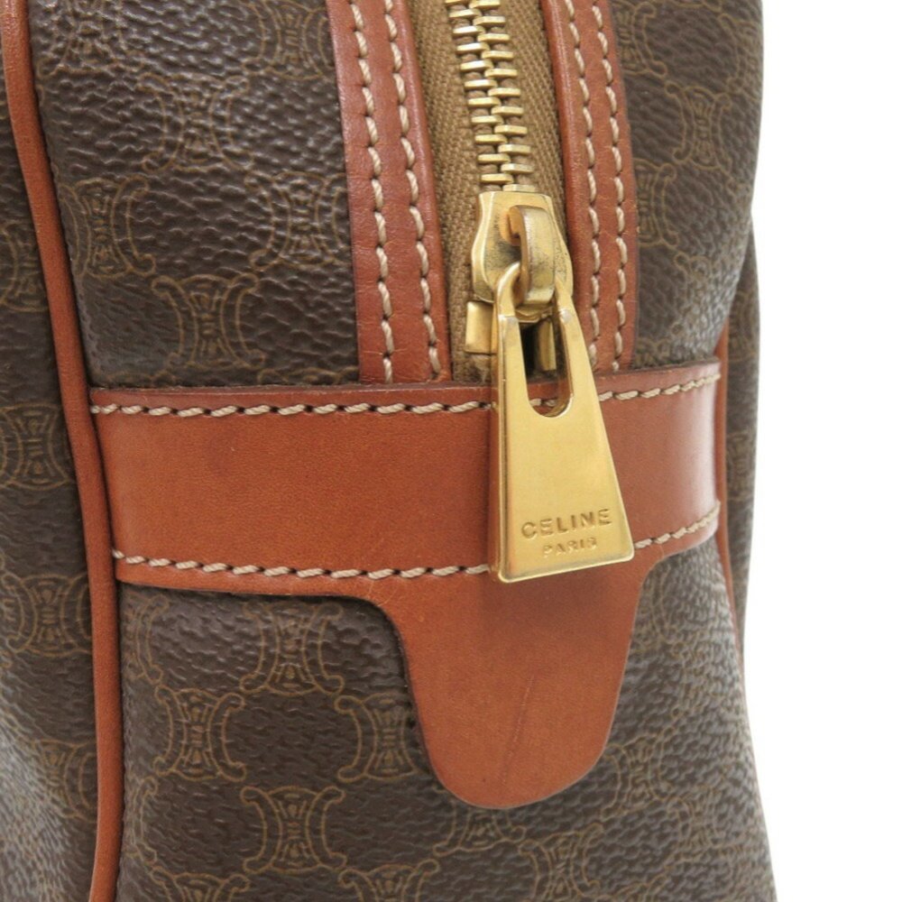 Celine Macadam PVC Leather Brown Handbag 1242CELINE - Picture 8 of 9